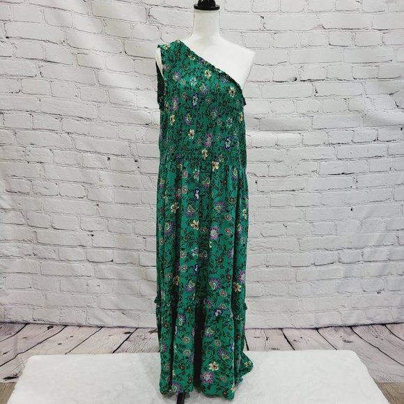 Knox Rose, Women's One Shoulder A-Line Maxi Dress, DR6-CH - Picture 2 of 4